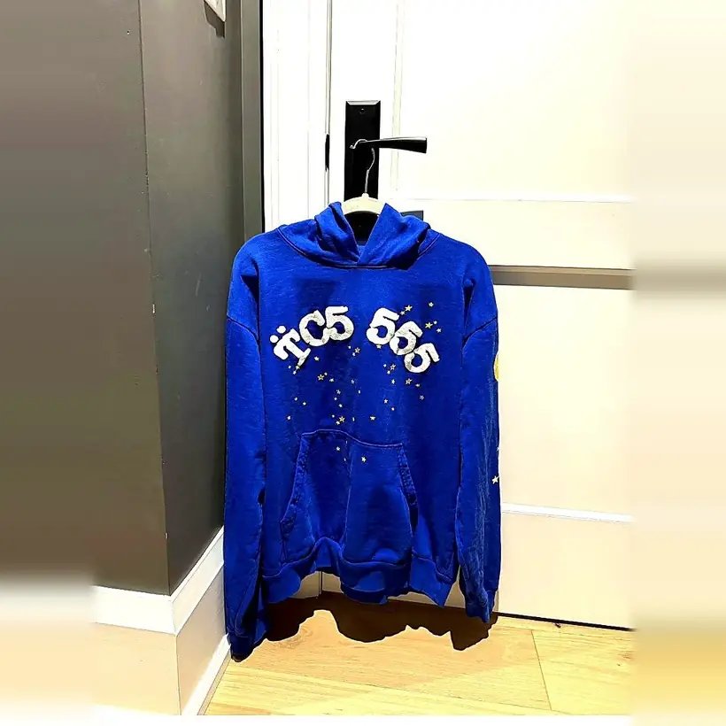 Sp5der '555' Hoodie — Blue