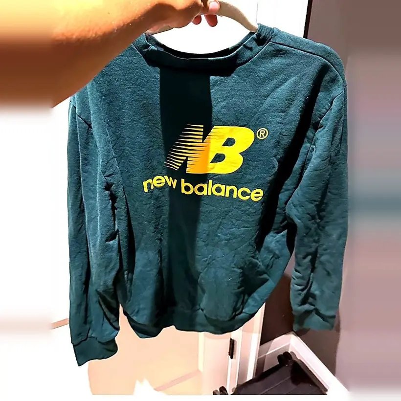 Aimé Leon Dore × New Balance Crewneck — Green (ALD front / NB back)