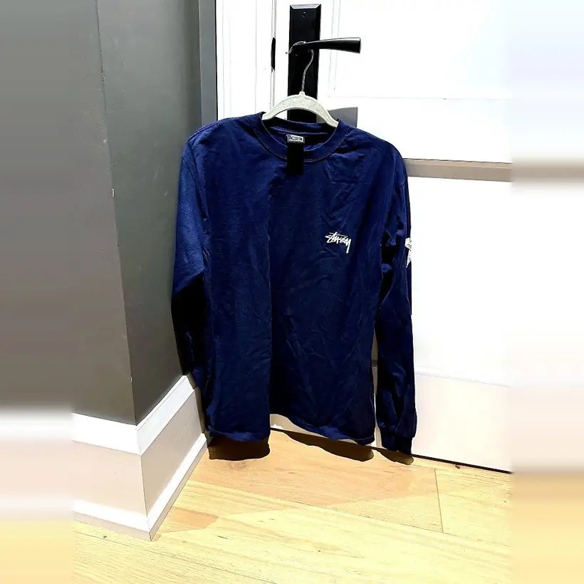 Stüssy Long Sleeve Tee — Navy