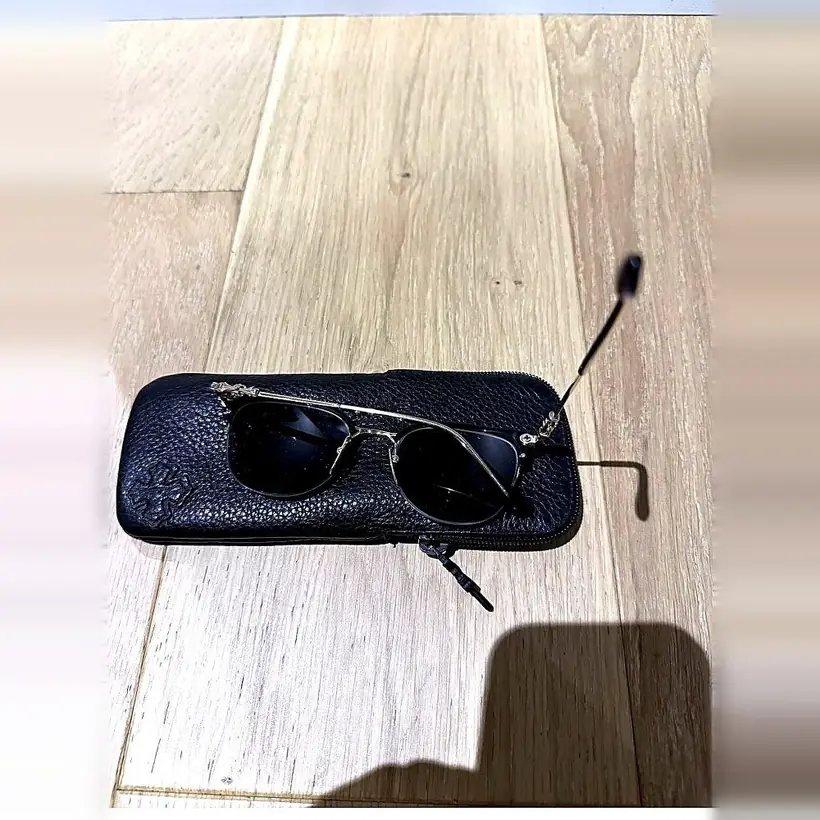 Chrome Hearts Sunglasses — Gold/Black