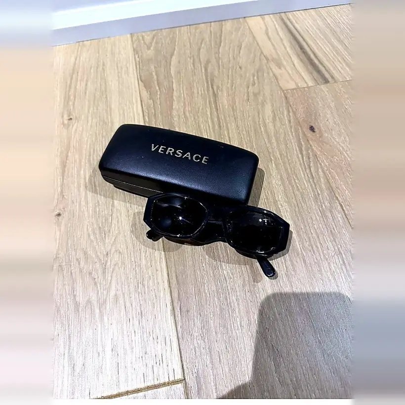 Versace Medusa Sunglasses — Black/Gold