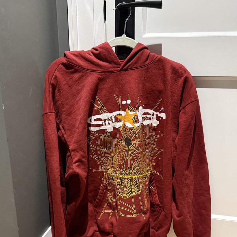 Sp5der Web Hoodie — Burgundy