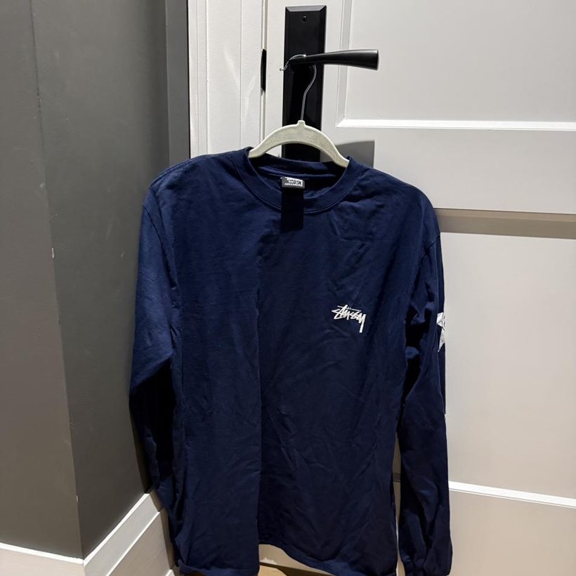 Stüssy Long Sleeve Tee — Navy