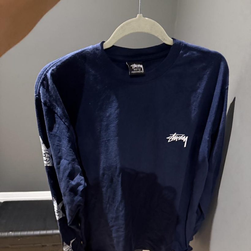 Stüssy Long Sleeve Tee — Navy
