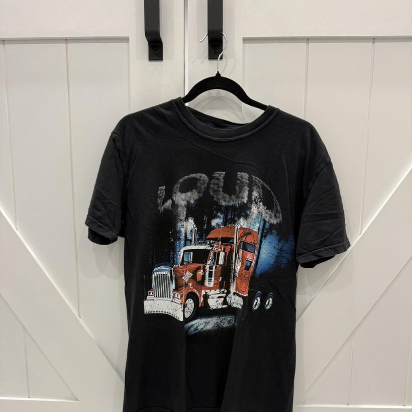 Rolling Loud Truck Graphic Tee — Black (front & back)